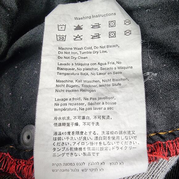 C1RCA Jeans Mens 38 Black Wash Baggy Fit Skateboarding Streetwear Y2K Skater - Picture 8 of 14